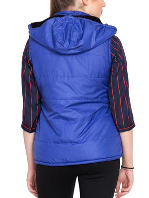 hooded gilet jacket - 15628657 - Standard Image - 3