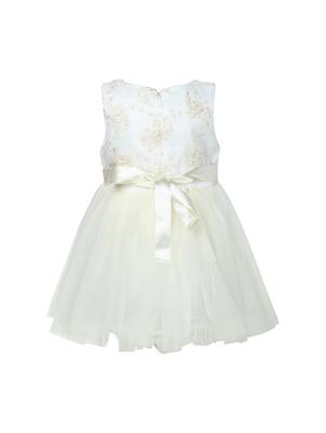 yellow net frock - 15628887 - Standard Image - 3