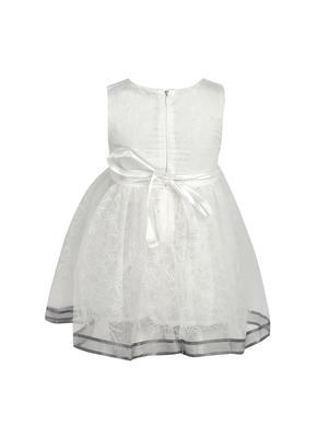 white polyester frock - 15628891 - Standard Image - 3
