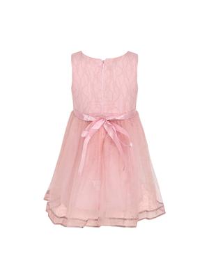 pink polyester frock - 15628892 - Standard Image - 3