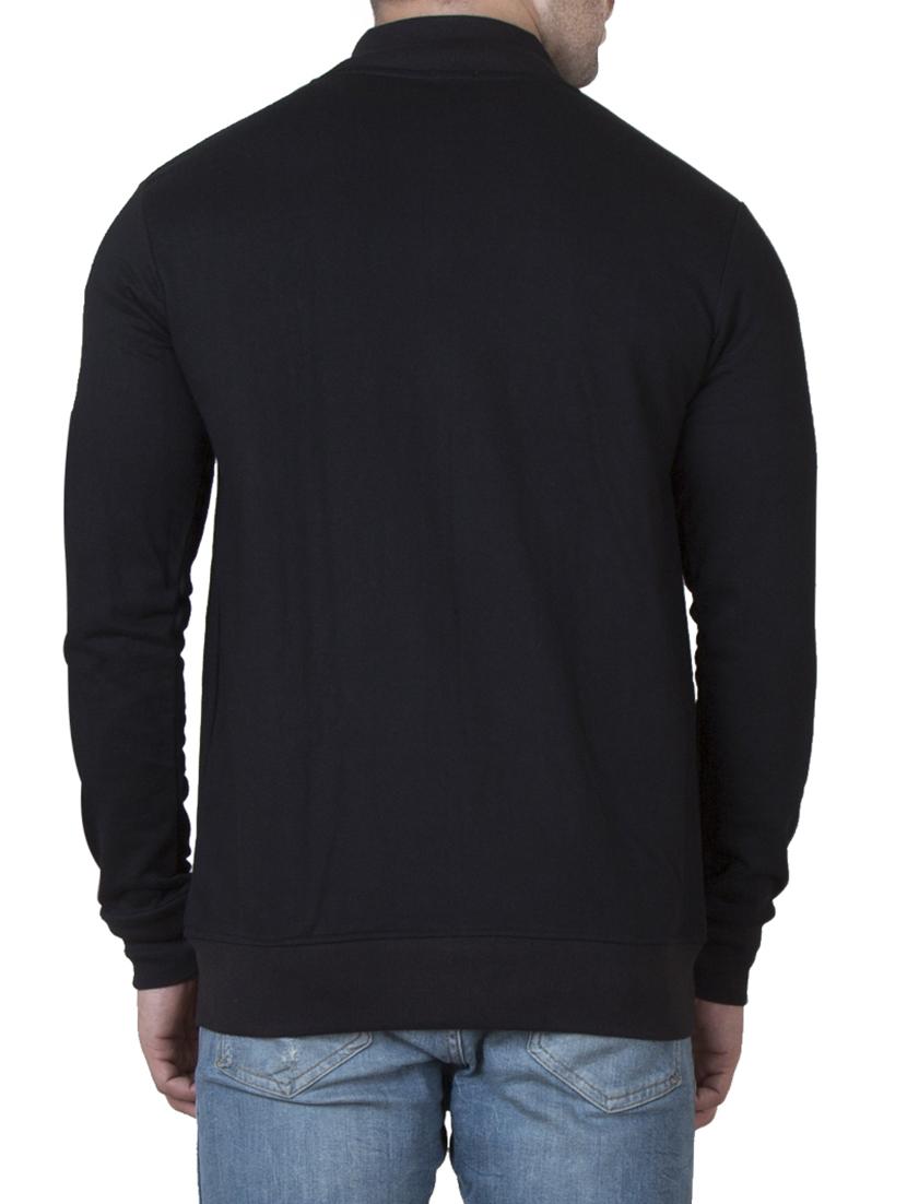 black cotton sweatshirt - 15629590 - Zoom Image - 3