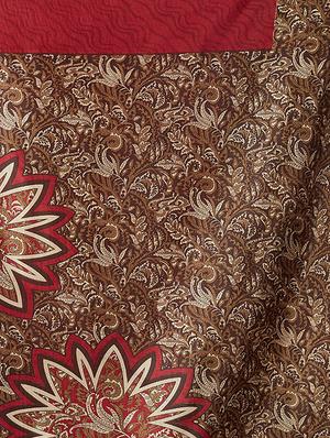 multicolor printed saree combo with blouse - 15630058 - Standard Image - 6