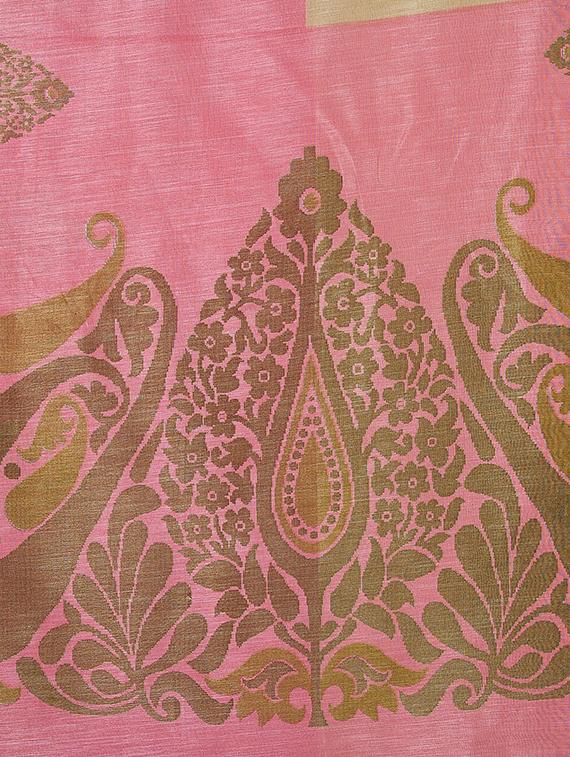 multicolor printed saree combo with blouse - 15630062 - Zoom Image - 6