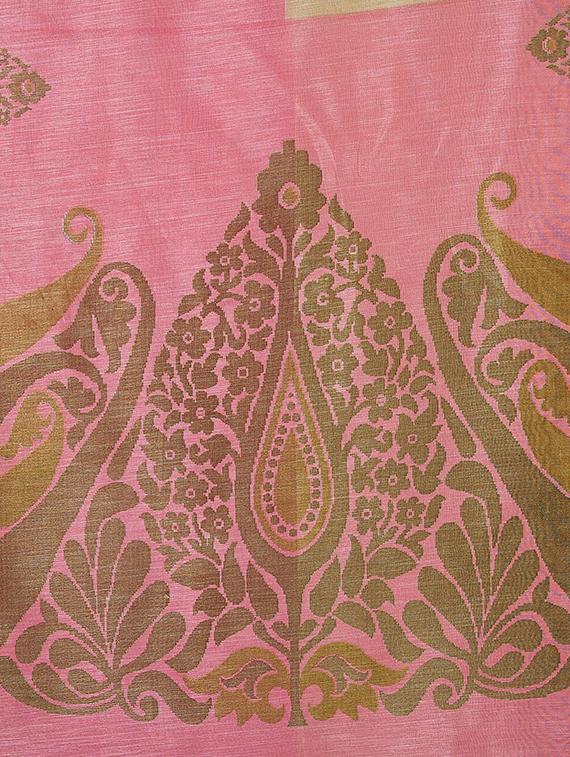 multicolor printed saree combo with blouse - 15630064 - Zoom Image - 6