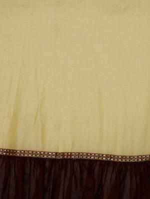 ruffle lace border saree with blouse - 15630989 - Standard Image - 3