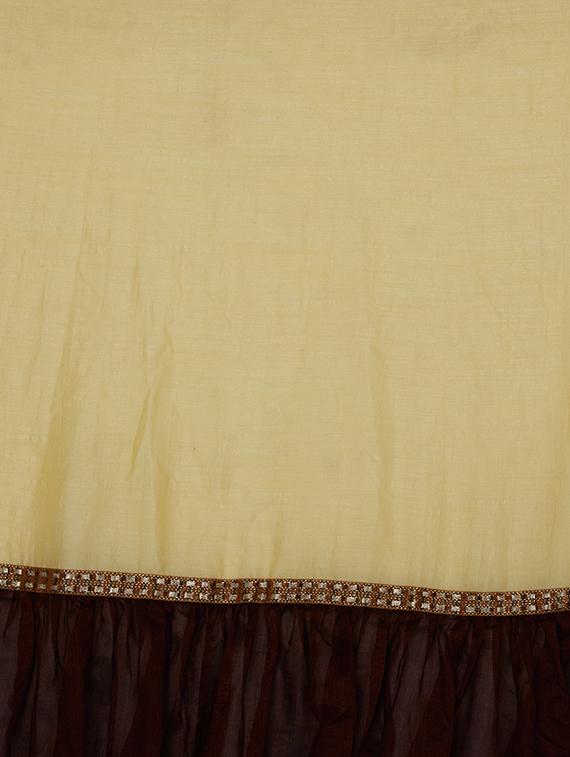 ruffle lace border saree with blouse - 15630989 - Zoom Image - 3