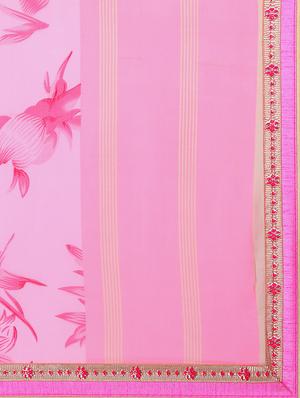 multicolor printed saree combo with blouse - 15631039 - Standard Image - 6