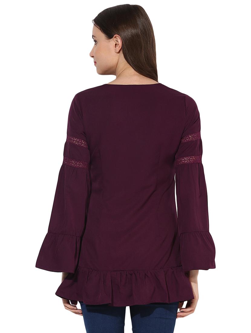 gathered hem lace detail button up top - 15631348 - Zoom Image - 3
