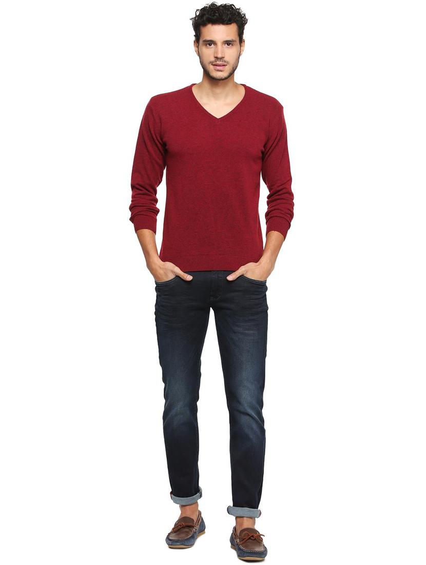 red wool pullover - 15631601 - Zoom Image - 3