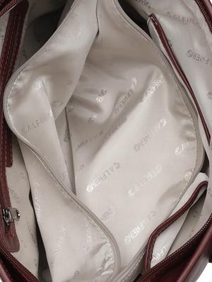 brown leatherette (pu) regular handbag - 15632076 - Standard Image - 3