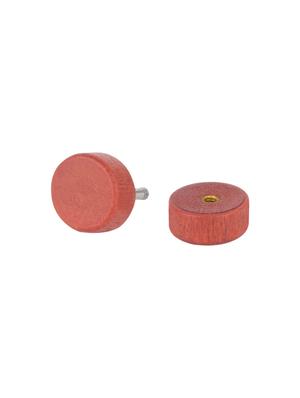 silver satin less steel studs earring - 15635582 - Standard Image - 3