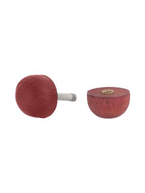 silver satin less steel studs earring - 15635583 - Standard Image - 3
