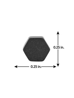 black satin less steel studs earring - 15635604 - Standard Image - 6