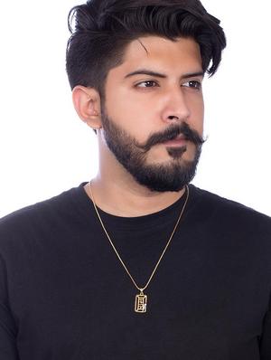 gold brass pendant - 15635741 - Standard Image - 3