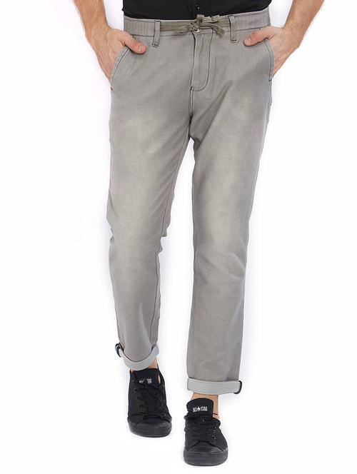 grey cotton washed jeans - 15637167 - Standard Image - 1