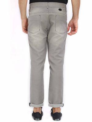 grey cotton washed jeans - 15637167 - Standard Image - 3