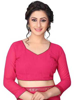 striped half and half saree with blouse - 15642648 - Standard Image - 3