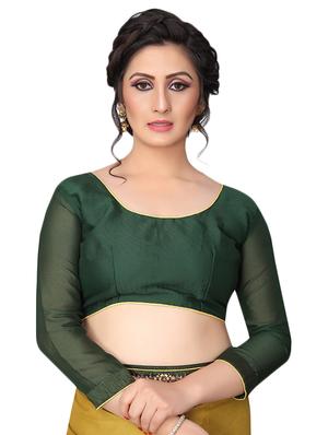 floral half and half saree with blouse - 15642655 - Standard Image - 3