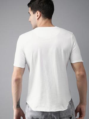 white round neck pocket t-shirt - 15643056 - Standard Image - 3