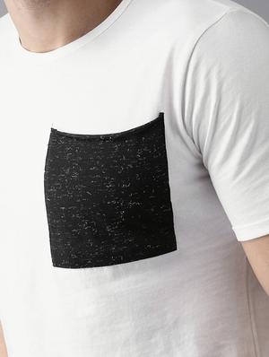 white round neck pocket t-shirt - 15643056 - Standard Image - 6