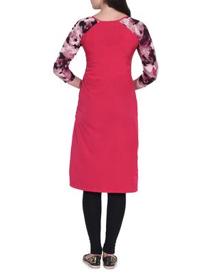 Straight printed sleeves kurta - 15645850 - Standard Image - 3