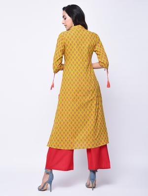 pintucks straight kurta - 15647842 - Standard Image - 3