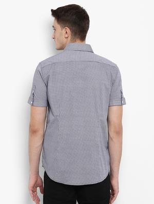 blue cotton casual shirt - 15648656 - Standard Image - 3