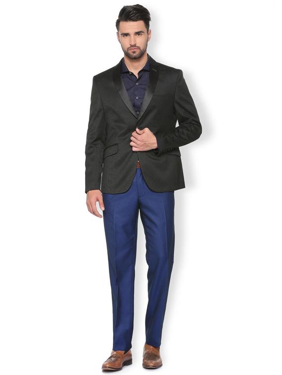 black polyester single breasted blazer - 15649050 - Zoom Image - 3