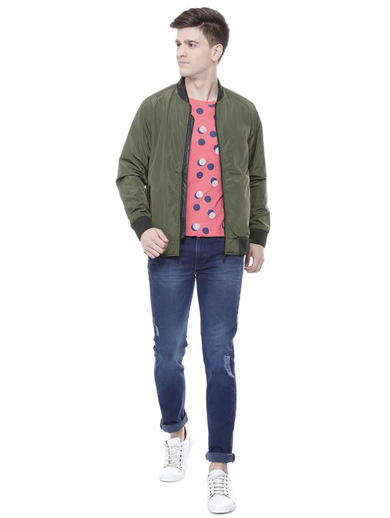 green polyester bomber jacket - 15649081 - Zoom Image - 3