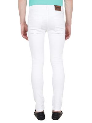 white denim plain jeans - 15649467 - Standard Image - 3