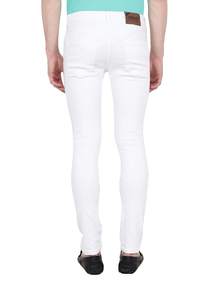 white denim plain jeans - 15649467 - Zoom Image - 3