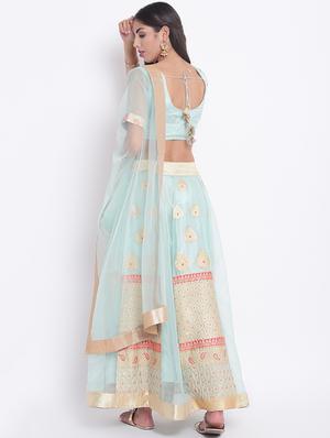 zari flared lehenga set - 15649790 - Standard Image - 3