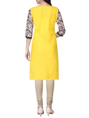 printed straight kurta - 15649960 - Standard Image - 3