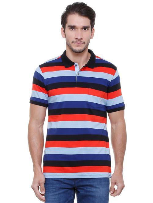 multi colored striped pocket t-shirt - 15652233 - Standard Image - 1