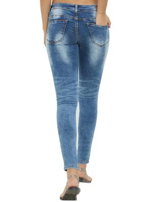 stone washed distressed jeans - 15653983 - Standard Image - 3