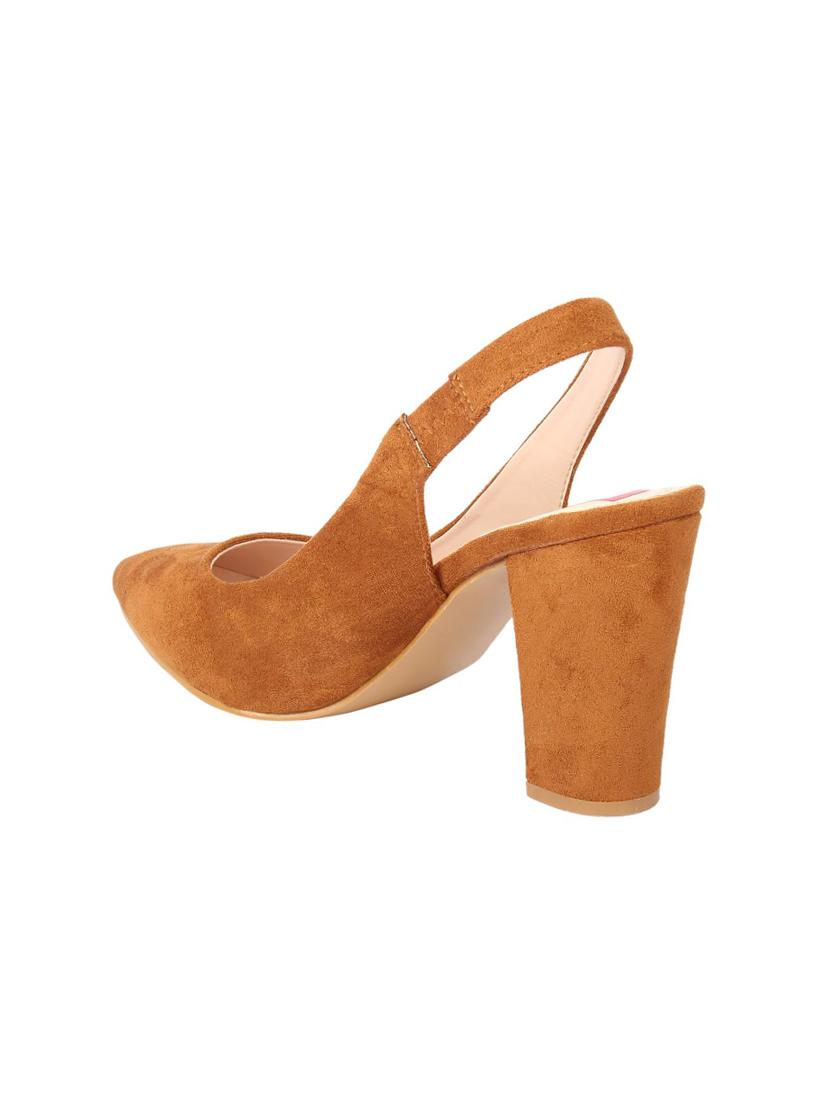 tan suede slip on sandals - 15654433 - Zoom Image - 3