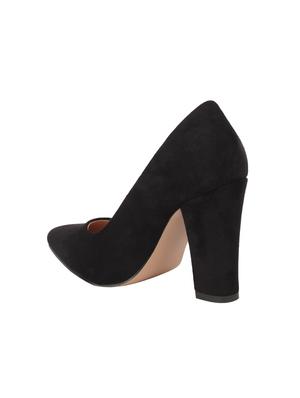 black suede slip on pumps - 15654436 - Standard Image - 3