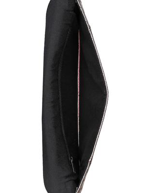 silver leatherette (pu) envelope clutch - 15655602 - Standard Image - 3