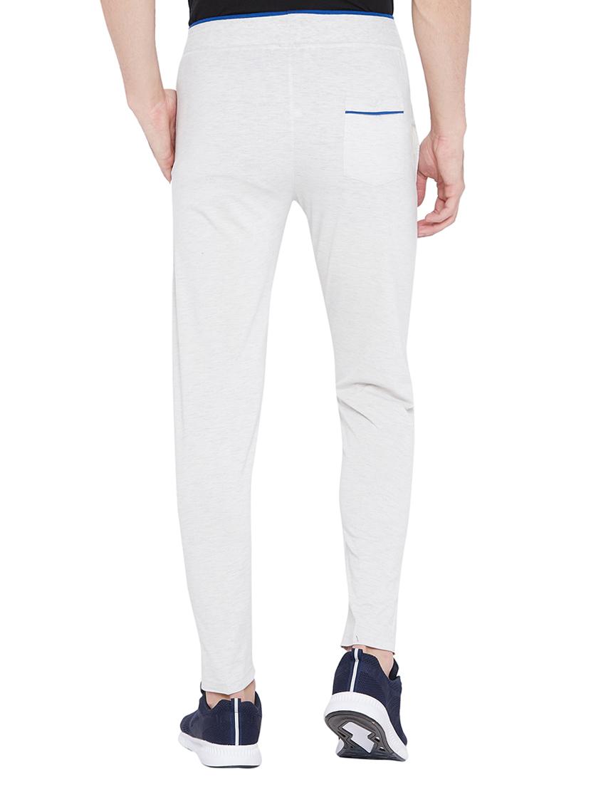 grey cotton full length track pant - 15657681 - Zoom Image - 3