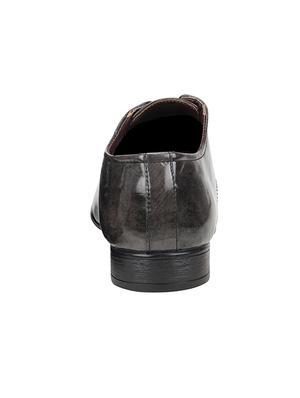 grey Leatherette lace-up derbys - 15658065 - Standard Image - 3