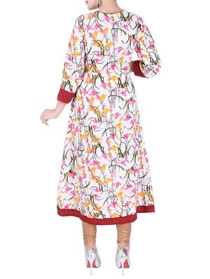 high low printed kurta - 15658412 - Standard Image - 3