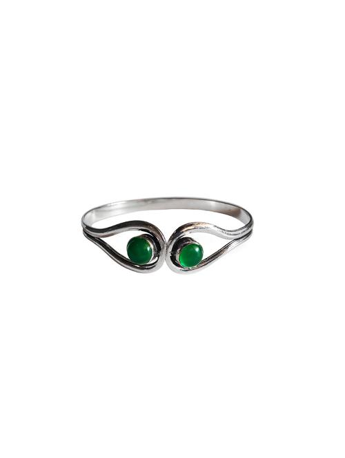 silver green tone cuffs bangle - 15660503 - Very Small Image - 1