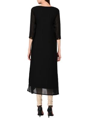 foil print a-line kurta - 15661043 - Standard Image - 3