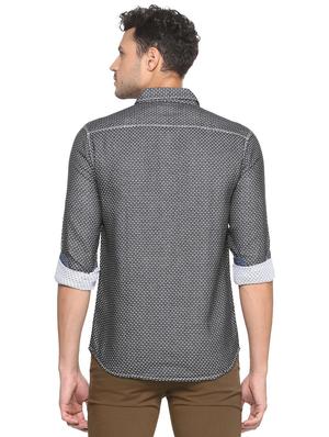 black cotton casual shirt - 15669274 - Standard Image - 3