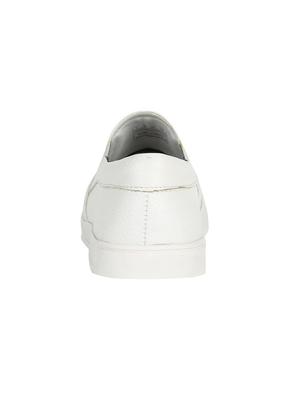 white Leatherette casual slip ons - 15673005 - Standard Image - 3
