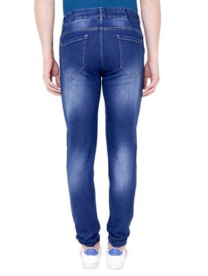 dark blue denim joggers - 15674280 - Standard Image - 3