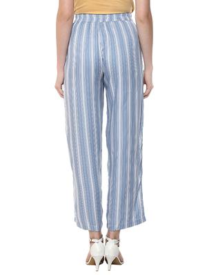 striped tie up detail trouser - 15675082 - Standard Image - 3