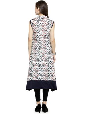 A-line printed kurta - 15675744 - Standard Image - 3