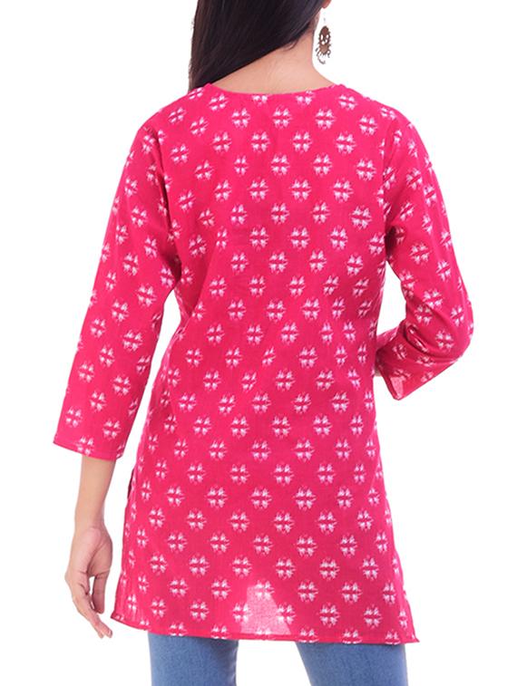 Printed straight kurti - 15676020 - Zoom Image - 3