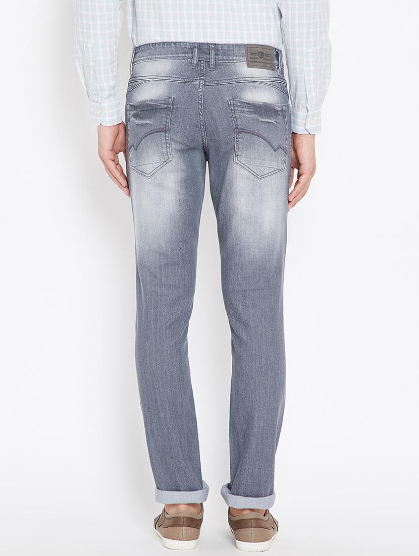 grey denim washed jeans - 15676044 - Zoom Image - 3